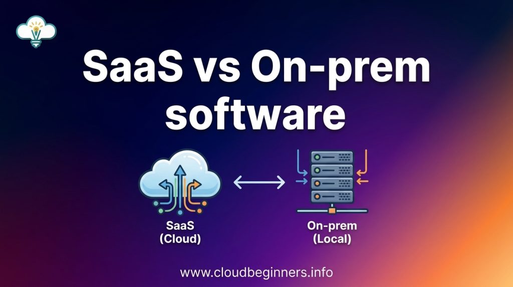 SaaS vs on-prem software